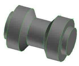 (a) Round Inlet/outlet. (b) Round edge spool. (c) Tapered spool. (d) Round/Conical outlet.