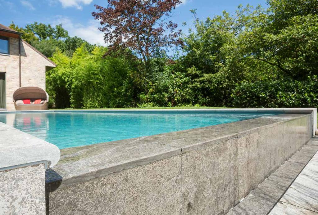 Overflow Infinity The Infinity overflow pool is primarily suitable for environments with variable-height terrain, where the