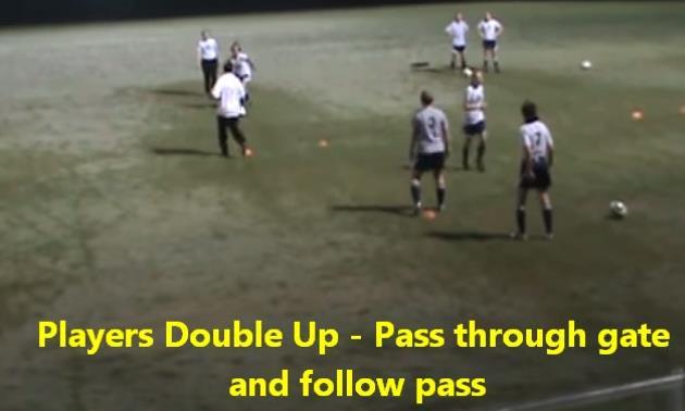 pass, outer players stay in position.