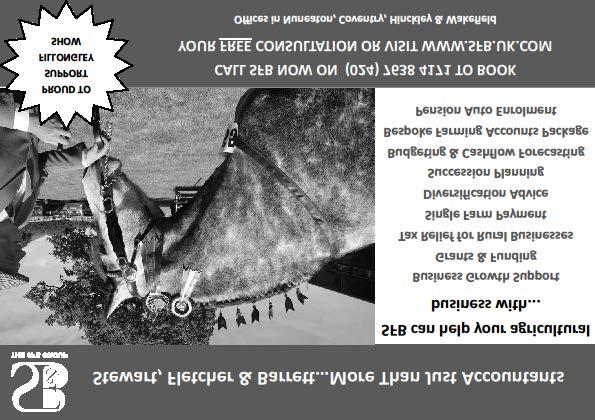 Miss E Southall HORSES Course Builder Farrier Vet Photographer Barry Coton Esq Mr A Bagnall DipWCF (07973 845267) Midshires Farm & Equine Emmpix Emma Gann, Equine Photographer The Fillongley