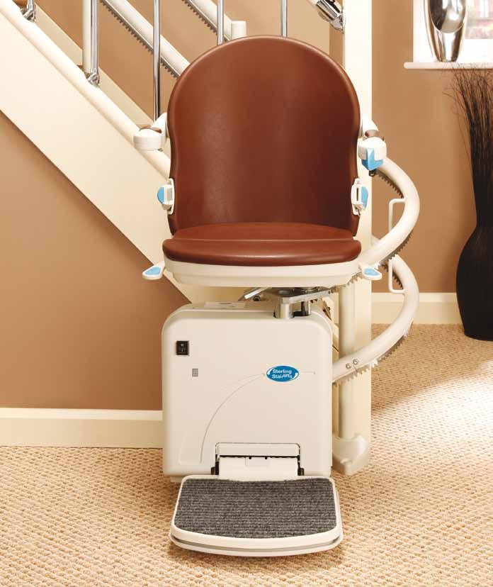 Sterling 2000 Curved stairlift The Sterling 2000 curved track system is tailored to your individual staircase, ensuring the best fit possible.