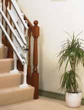 This means that the track can be folded away from the doorway giving clear access. Manual Hinge Powered Hinge 6 Manual hinges can be lifted when the stairlift is not in use.