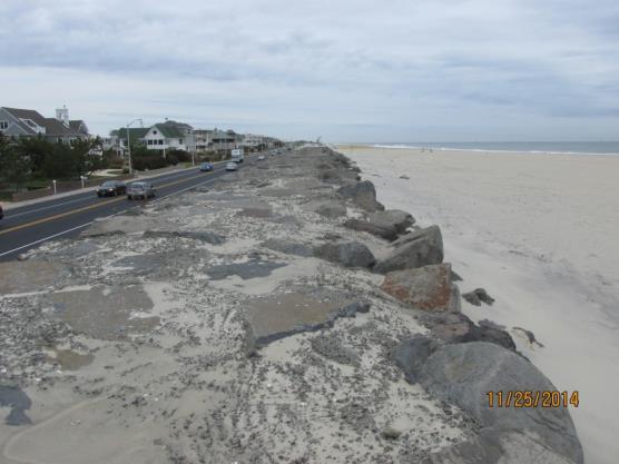 4, 2013 shows the completed work by the ACOE (182.99 yds 3 /ft. added to the beach).
