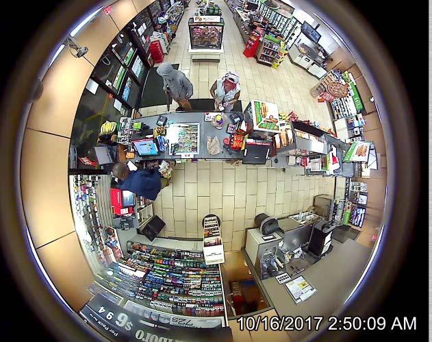 7-11 360 video The suspect turns toward the