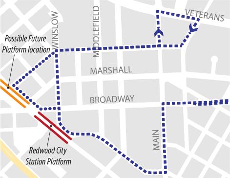 ALTERNATIVE 8 DOWNTOWN CIRCULATOR SHUTTLE Broadway to Main to Middlefield to Winslow to Bradford to loop on Walnut, Veterans, and Main Average Score:. and Economic A.