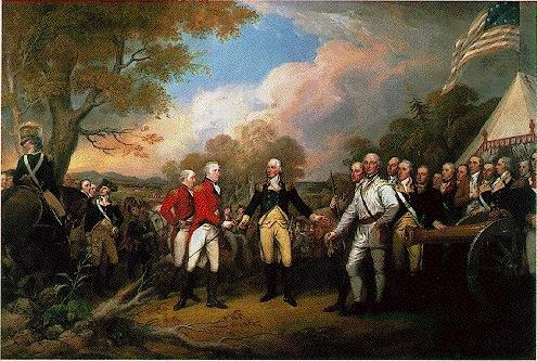 and surrendered his entire army to the Americans on 17 October 1777.