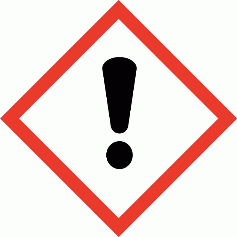 Label elements Pictogram Signal word Hazard statements Precautionary statements Warning H319 Causes serious eye irritation. P264 Wash contaminated skin thoroughly after handling.