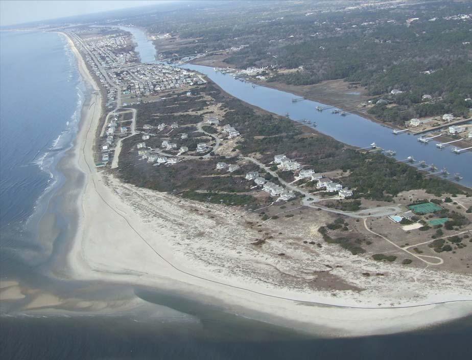 Dredge Outfall Pipeline Figure 2-13. Aerial Photograph of 2014 LWFIX Nourishment [source: NC Division of Coastal Management (DCM)]. The Town s 2014 LWFIX project was very successful.