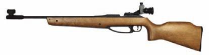 177 cal=417 fps PC-3672-7048: $99.00 beeman HUnTInG RX-2 air rifle Has a gas piston in place of a coiled metal mainspring, delivering smoother shooting. Scoped or unscoped. Scoped gun incl.