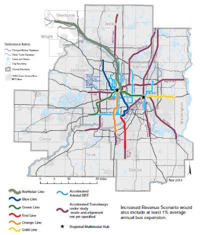Background Studies/Plans Highway Transitway Corridor Study (2014) MnPASS System Study