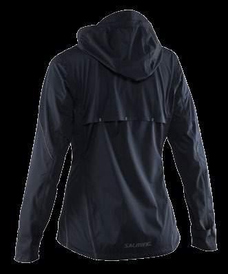 The jacket is equipped with many functional details such as detachable hood, adjustable hem and cuff, gripper at hem, reflective details and water