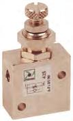 48 M5 Flow - G" cotrol valve M5 - i lie ports mm. 2 Flow cotrol valve M5 - port at 90 6.0.05.