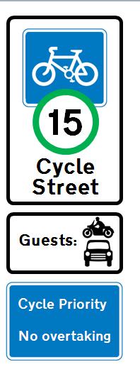 TSRGD 2015: Suggested cycle street signs (2 variants)