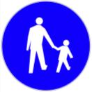 There therefore needs to be a sign to denote a pedestrian path as there is in other