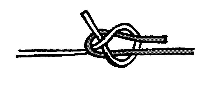 The only use this knot has underground is when making a improvised chest harness out of a 2.4m tape sling, called a Parisian Baudrier. Joining SRT Ropes 39.