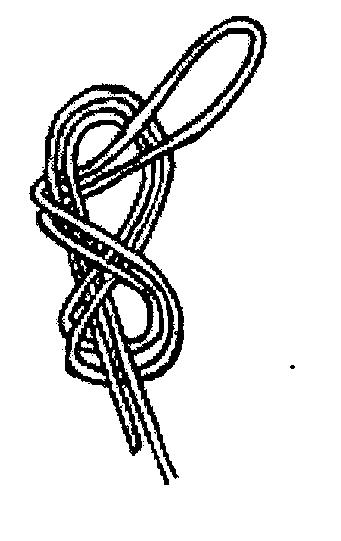 Either an overhand or half a double fisherman knot is tied in the tail end of the rope. End Loop Knots 7. Figure of 8 (strength 70%) The standard knot for tying a loop in the end of a rope.