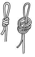 CSCA Technical Publication No 3 34. Continuous Bowline.. This is used to tie directly into two or more Eco hangers. It is particularly useful when running short of maillon or karabiners.