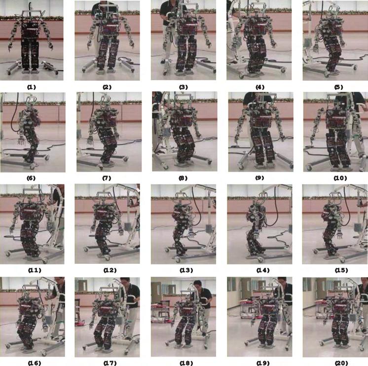 A Walking Pattern Generation Method for Humanoid robots using Least square method and Quartic polynomial 133 Fig. 17. Snapshots of zig zag walking 8.