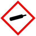 Page : 2/6 Hazard pictograms Signal word Hazard statements : Danger : H220 : Extremely flammable gas. ; H280 : Contains gas under pressure; may explode if heated.
