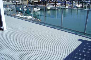 With its nominal 1/4" space between the 1-1/2" wide bearing bars, Aqua Grate offers optimum comfort and safety for bathers walking with bare feet a must in high traffic, public recreational areas.