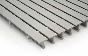 The profile of the SI Series has an appearance similar to metal grating. It is useful in areas where a close match to a steel or an aluminum profile for an existing installation is needed.