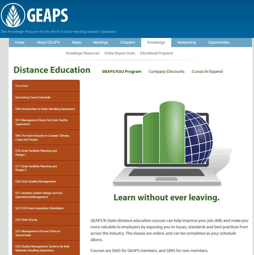 GEAPS/KSU University Distance Education Program Currently 24