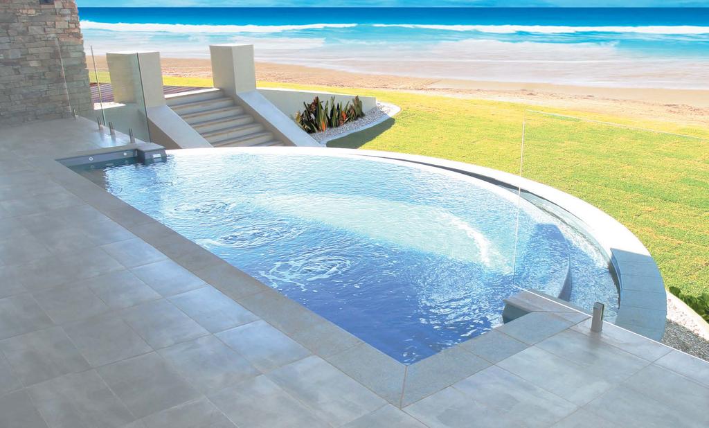 Horizon Welcome to the dawn of a new era in swimming pools. The Horizon is unlike any other composite pool being produced in the world today.