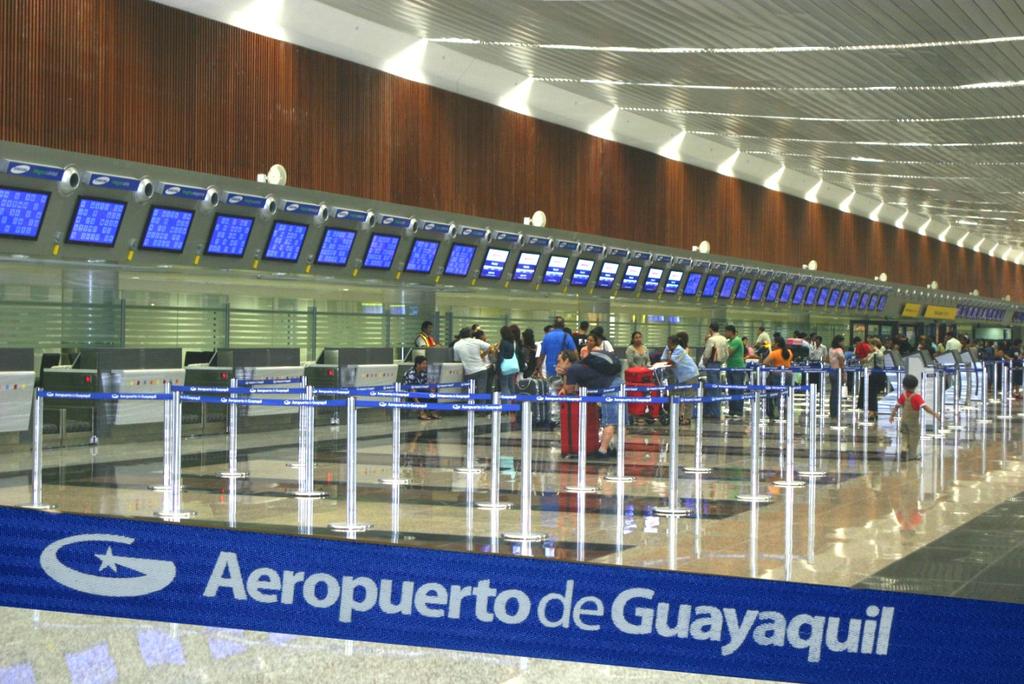 Partial interior view of "Jose Joaquin de Olmedo" International Airport Partial exterior view of "Jose Joaquin de Olmedo" International Airport Additionally, the city has an infrastructure of roads