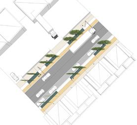 Practical verge widths to enable access to sites by vehicles including trucks and minimise conflict with pedestrians and cyclists. Cater for large vehicles including semi-trailers.