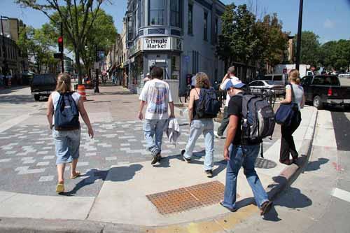 Pedestrian accommodation: making streets walkable by providing safe and convenient facilities for non-vehicle traffic along roadways.
