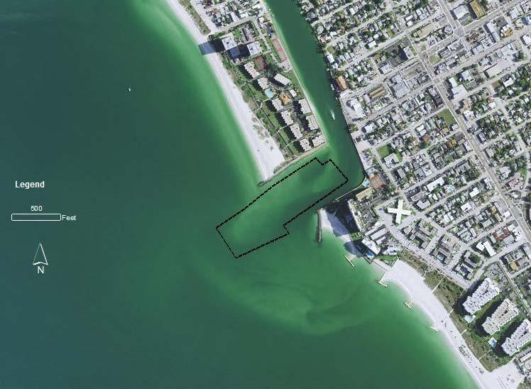 Alternative 4: Re-dredge 198,000 cubic yards of sand from the John s Pass 2010 channel dredge footprint down to -16 ft.