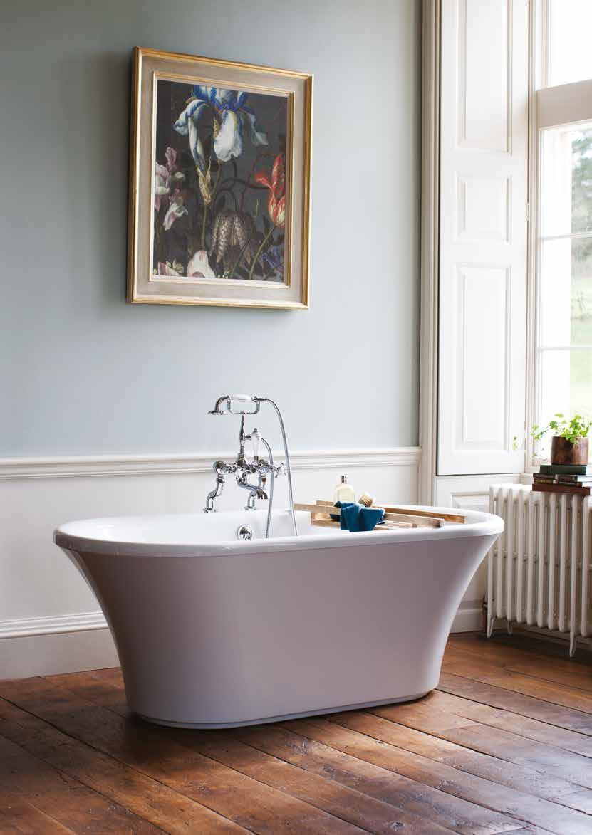DOUBLE ENDED - BRINDLEY BRINDLEY This graceful tub is an elegant addition to any bathroom and provides the