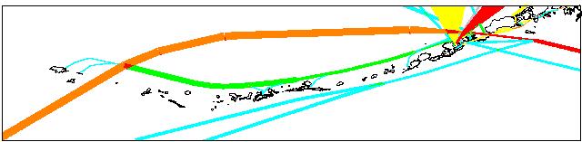 Figure 12-17 Base Year (2008/2009) Traffic Plot for Vessel Type 18 Other Ships Figure