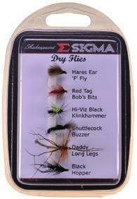 Sigma Fly Selection n 1 STILLWATER DRIES Includes Fly (Hook Size), Hares Ear (14), Claret Bob's Bits (14), Orange Carrot Fly (10),