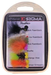 Sigma Fly Selection n 6 BOOBIES Fly (Hook Size), Cats Whisker Fritz (10),