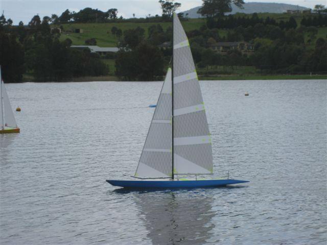 Success! Many hours of hard work are rewarded with a beautiful looking boat on her maiden voyage.