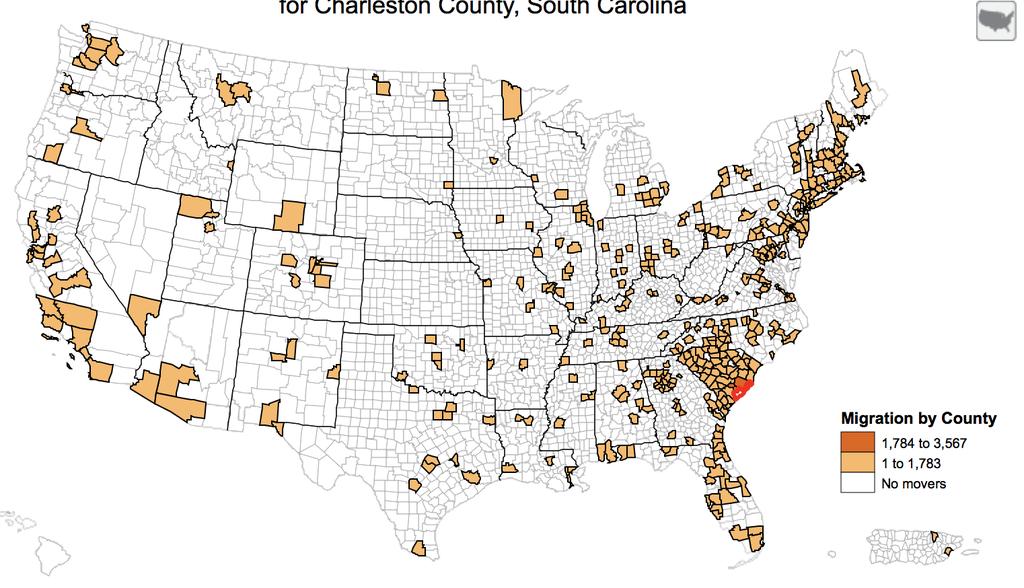 In-Migration to Charleston, SC: