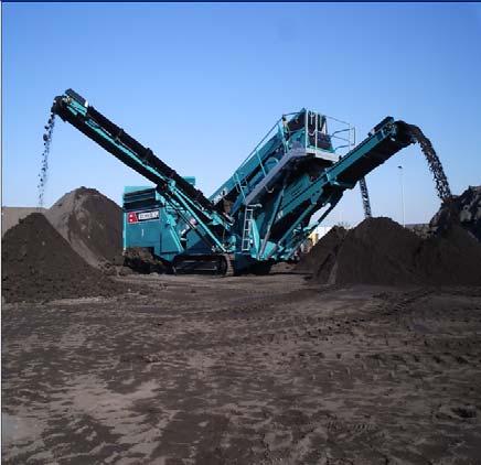 Mobile Materials Processing Portable and manoeuvrable for smaller spaces and between job sites Minimizes need for transportation of aggregate Low cost solution for meeting reuse/recycling laws