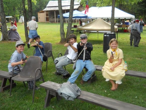 Mariam Beck Forrest Chapter #5 Gleason, Tennessee Elaine Neill, Riley and I attended the Sacramento reenactment on May 21.