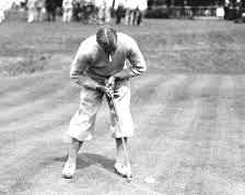 You can Diegel today, but you can t jam the butt of the putter into your naval as Leo did 90 years ago. The rules of golf no longer permit an anchored putter.