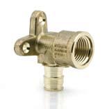Uponor Plumbing Systems ProPEX Drop Ear LF Brass and Brass Elbows provide rigid 90-degree connections and the ability to secure Uponor AquaPEX tubing. Note: ProPEX Tool is required.