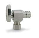Uponor also offers ProPEX LF Brass Full-port quarter-turn stop valves. They are chromeplated and available in angle or straight configurations.