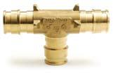 Uponor Radiant Heating and Cooling Systems Radiant Heating and Cooling Systems ProPEX LF Brass Elbow with MIP ProPEX Tee ProPEX LF Brass or Brass Elbow with MIP makes 90-degree connections for Z\x"