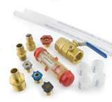 Uponor AquaSAFE Fire Sprinkler Systems ProPEX LF Brass and Brass Female Threaded Adapter ProPEX LF Brass and Brass Female Threaded Adapters connect Uponor AquaPEX tubing to female NPT threads and are