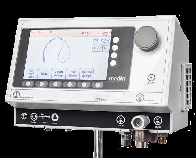 medincno mini ncpap and high-flow medincnomini offers the basic ncpap and high-flow functions of a modern CPAP device. In addition, the device has a special ApneaCPAP mode.