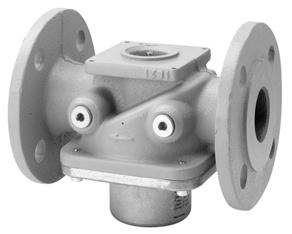 ..III Gas valves in connection with actuators open slowly and close rapidly 2-port valves