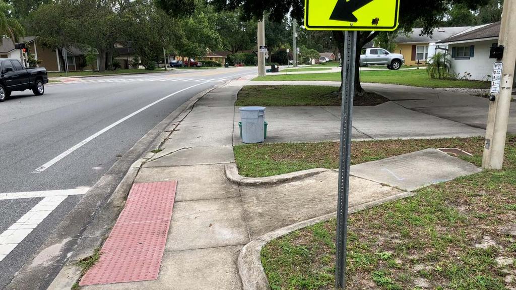 Sidewalk at Driveway Apron Irregular Pedestrian Activation