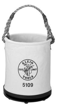 40 5109 Tapered-Wall Buckets No. 6 canvas. Rope handle. 5113 12" (305 mm) 9" (229 mm) 13" (330 mm) 1.55 5113S 12" (305 mm) 9" (229 mm) 13" (330 mm) swivel snap ( 2012) 1.