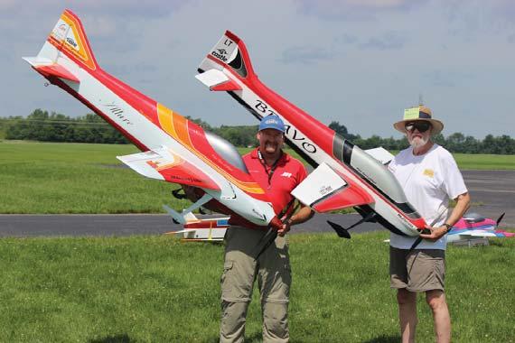 RC Aerobatics Event Director Bob Kane faced yet another problem on Monday: low ceilings.