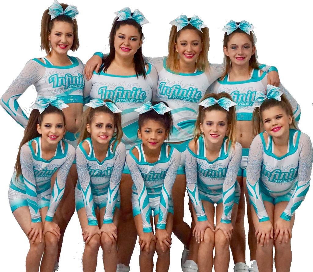Infinite Athletics Join the premier competitive cheer gym in the Central Valley; Infinite Athletics will have competitive cheer, stunt, and dance teams for the 2017-2018 competition season starting
